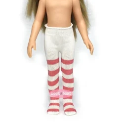 Accessoires pour poupée Paola Reina 32 cm - Las Amigas - Bas rayés rose vif