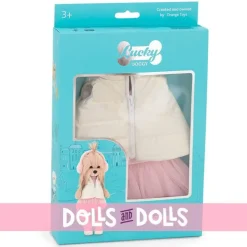 Ensemble pour poupée Lucky Doggy 37 cm - Rêve rose