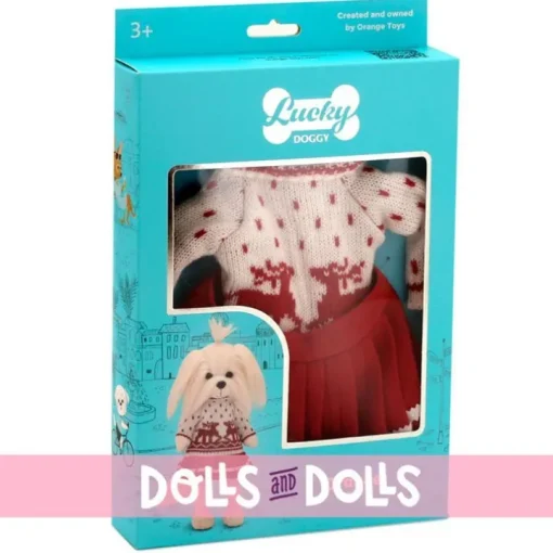 Ensemble pour poupée Lucky Doggy 37 cm - Scandinavian motif