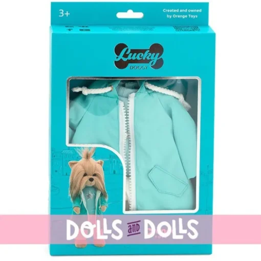 Ensemble pour poupée Lucky Doggy 37 cm - Jour de pluie