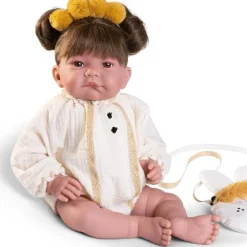 Poupée Antonio Juan 42 cm - Nouveau-né Nica pigtails
