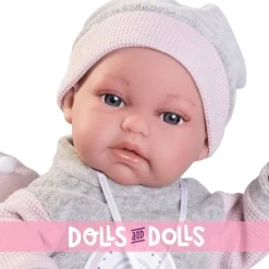 Poupée Antonio Juan 34 cm - Nouveau-né Baby Toneta Posturitas petit lit