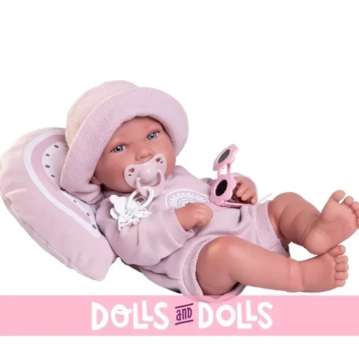 Poupée Antonio Juan 42 cm - Pipa nouveau-né arc-en-ciel au soleil