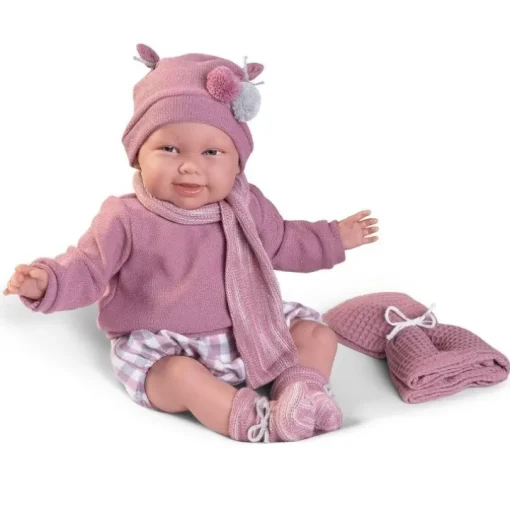 Poupée Antonio Juan 52 cm - "Mi primer Reborn" Martina avec couverture