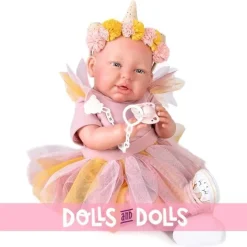 Poupée Antonio Juan 52 cm - "Mi primer Reborn" Daniela fée avec bandeau pour vous