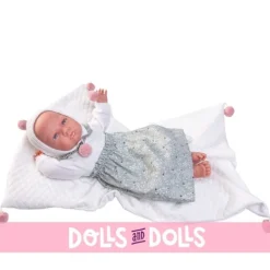 Poupée Antonio Juan 52 cm - "Mi primer Reborn" Berta avec jupe et pompons