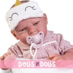 Poupée Antonio Juan 42 cm - Sweet Reborn Lea en pyjama et masque