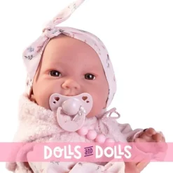Poupée Antonio Juan 42 cm - Sweet Reborn Nica avec gilet et ruban