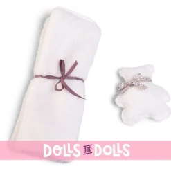 Poupée Antonio Juan 42 cm - Sweet Reborn Nacida avec couverture en peau de mouton