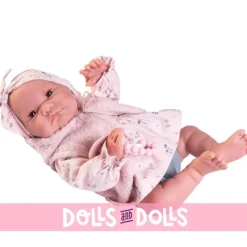 Poupée Antonio Juan 42 cm - Sweet Reborn Nica avec gilet et ruban