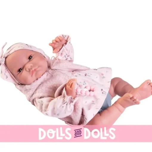 Poupée Antonio Juan 42 cm - Sweet Reborn Nica avec gilet et ruban