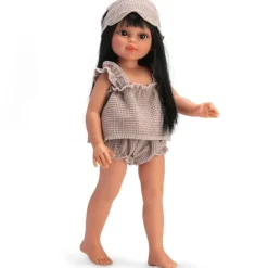 Poupée Así 40 cm - Sabrina avec un pyjama de la collection Nude