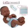 Poupée Berenguer Boutique 36 cm - 18506N La newborn (garçon) afro-américaine