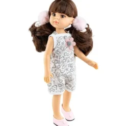 Poupée Paola Reina 32 cm - Las Amigas - Estefania avec ensemble imprimé poupée