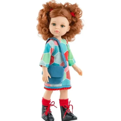 Poupée Paola Reina 32 cm - Las Amigas - Virgi avec robe et sac hexagonaux