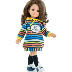 Poupée Paola Reina 32 cm - Las Amigas - Eva avec le sweatshirt "Never Stop Dreaming"