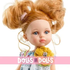 Poupée Paola Reina 32 cm - Las Amigas - Dasha avec robe imprimée fleur jaune