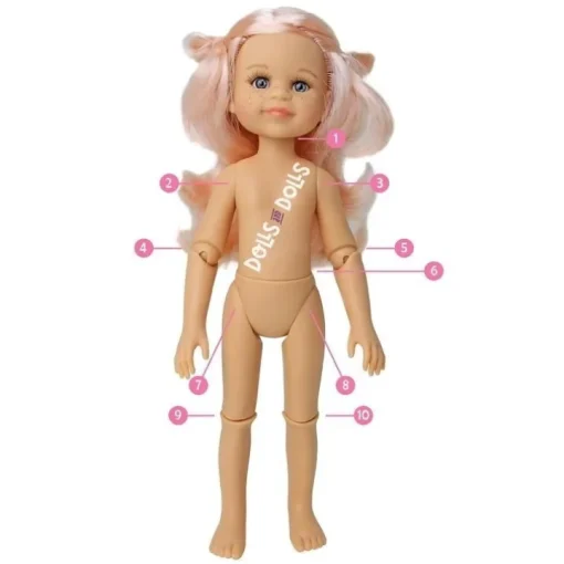 Poupée Paola Reina 32 cm - Las Amigas Articulée - Salu avec robe à imprimé naturel