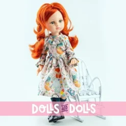 Poupée Paola Reina 32 cm - Las Amigas Articulée - Cristi avec robe à fleurs