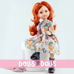 Poupée Paola Reina 32 cm - Las Amigas Articulée - Cristi avec robe à fleurs
