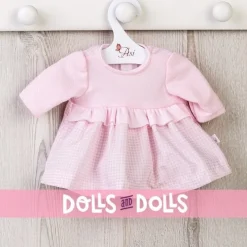 Tenue de poupée Así 36 cm - Robe vichy rose avec poitrine pour Guille