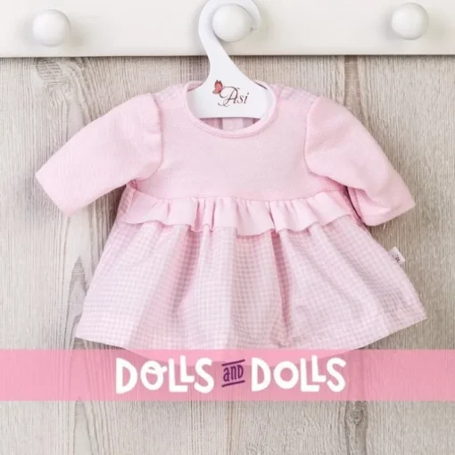 Tenue de poupée Así 36 cm - Robe vichy rose avec poitrine pour Guille
