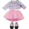 Tenue de poupée Götz 45-50 cm - Combo paillettes avec fleurs