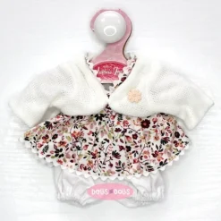 Tenue pour poupée Antonio Juan 26-27 cm - Robe à fleurs avec veste blanche