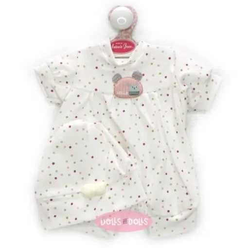 Tenue pour poupée Antonio Juan 40-42 cm - Pyjama à pois