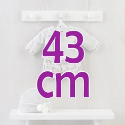 Tenue pour poupée Así 43 cm - Tenue gris velours pour poupée Pablo