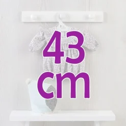 Tenue pour poupée Así 43 cm - Barboteuse à fleurs avec volant et chapeau vert menthe pour poupée Pablo
