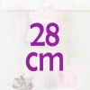 Tenue pour poupée Así 28 cm - Robe rose imprimée fleurs blanches à capuche pour Gordi