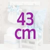 Tenue pour poupée Así 43 cm - Barboteuse avec couverture bleu datcha pour Pablo