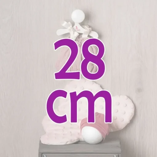Tenue pour poupée Así 28 cm - Barboteuse rose avec coussin en forme de nuage rose pour poupée Gordi