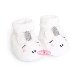 Accessoires pour poupée Antonio Juan 40-52 cm - Chaussons licorne blancs