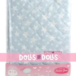 Accessoires pour poupée Antonio Juan 40-52 cm - Couverture de rembourrage bleu avec étoiles imprimées