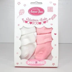 Accessoires pour poupée Antonio Juan 40-52 cm - Chaussettes blanches et roses