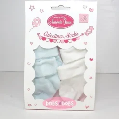 Accessoires pour poupée Antonio Juan 40-52 cm - Chaussettes blanches et bleues