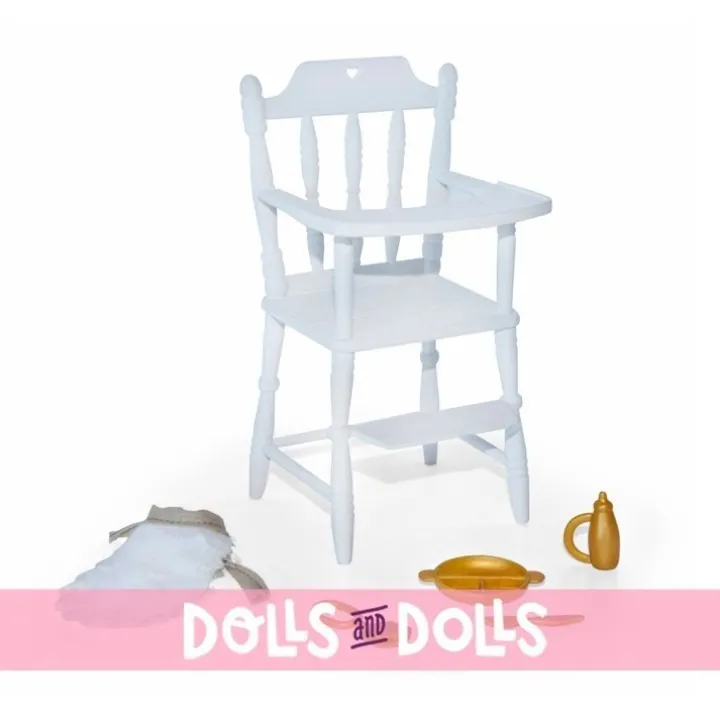 Accessoires pour poupée Barriguitas Classic 15 cm - Ensemble berceau, chaise haute et accessoires