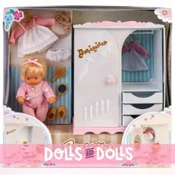 Accessoires pour poupée Barriguitas Classic 15 cm - Armoire avec figurine de bébé
