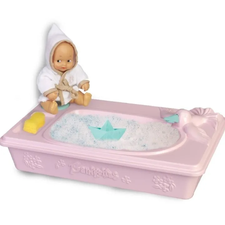 Accessoires pour poupée Barriguitas Classic 15 cm - Baignoire avec figurine de bébé