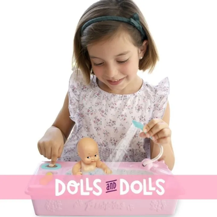 Accessoires pour poupée Barriguitas Classic 15 cm - Baignoire avec figurine de bébé
