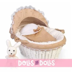 Accessoires pour poupée Barriguitas Classic 15 cm - Ensemble nacelle, cheval à bascule et lapin en peluche