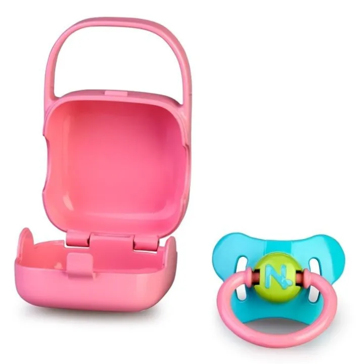 Accessoires pour poupée Nenuco - Sucette avec étui rose