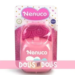 Accessoires pour poupée Nenuco - Sucette avec étui rose