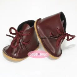 Accessoires pour poupée Nines d'Onil 30 cm - Mia - Chaussures à lacets bordeaux