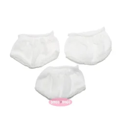 Accessoires pour poupée Nines d'Onil 30 cm - Mia - Lot de trois culottes ajourées