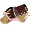 Accessoires pour poupée Nines d'Onil 30 cm - Mia - Chaussures à lacets marron-beige