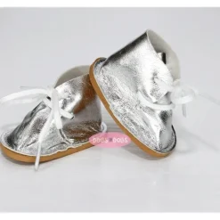 Accessoires pour poupée Nines d'Onil 30 cm - Mia - Chaussures à lacets argentées