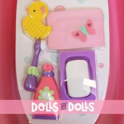 Accessoires pour poupées Berenguer - Baignoire avec 5 accessoires
